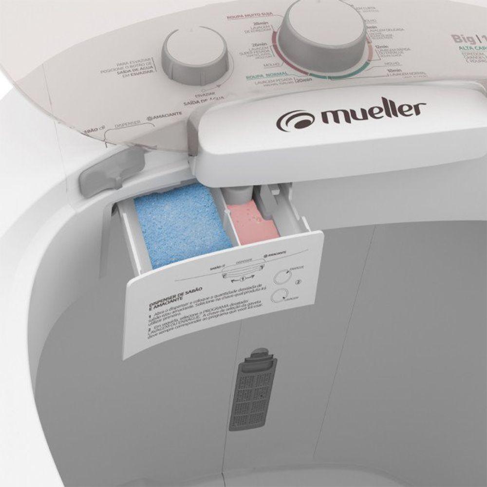 Lavadora Semiautomática Big 14kg Mueller Branca 220v - 6