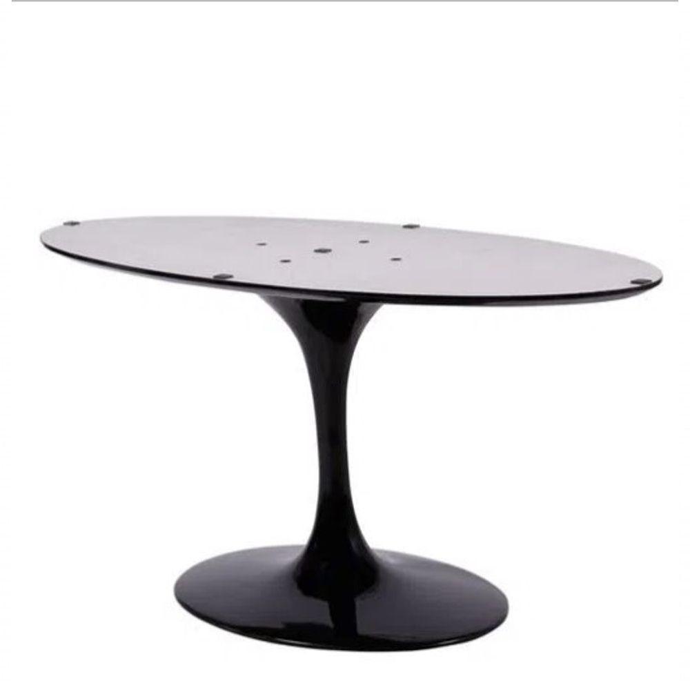 Base De Mesa De Jantar 160X90 Até 244X122Cm Preto Preto - 1