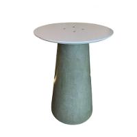 Base Mesa Cone Cimento Queimado 60cm Até 110cm Cinza - 1