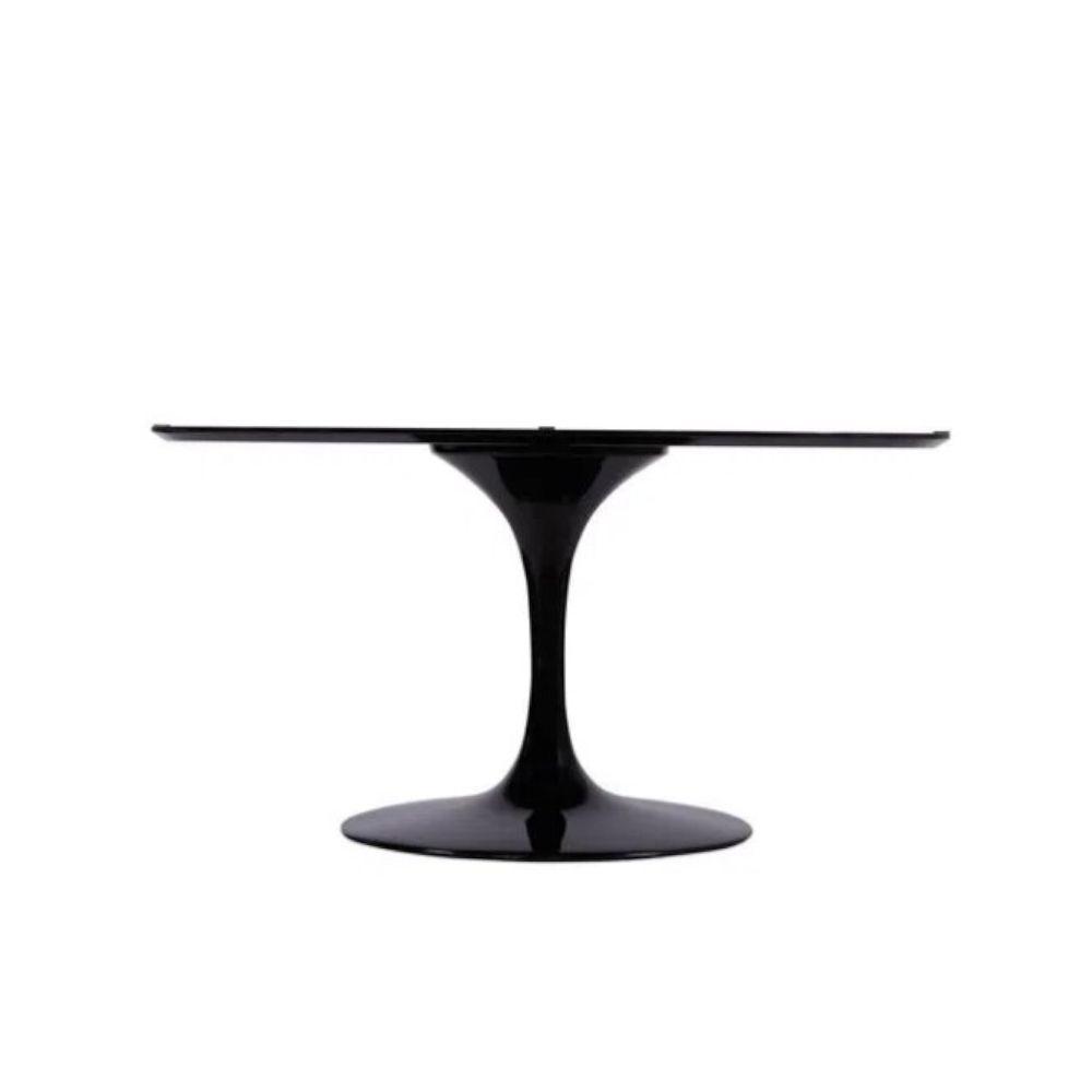 Base de Mesa de Jantar Oval Tampo 100x70 Cm até 137x90 Preto - 2