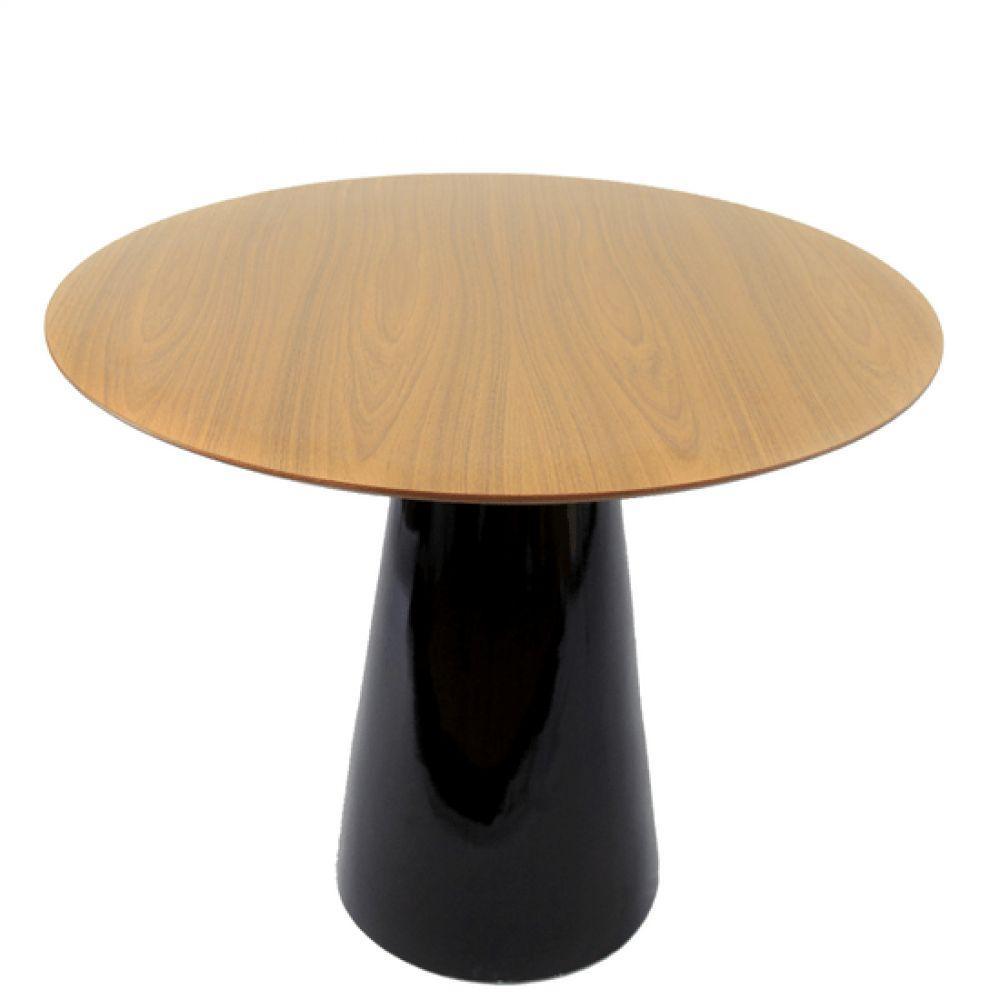 Mesa De Jantar Cone 80 Cm Freijó Preto - 1