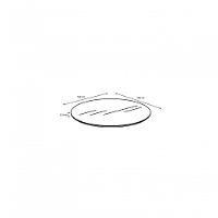 Tampo Em Mdf Redondo 100cm - Laqueado Branco - 2