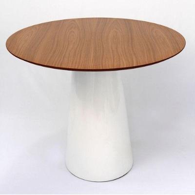 Mesa De Jantar Cone 80 Cm Freijó Branco