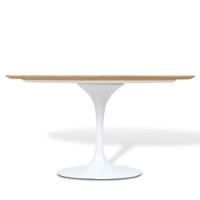 Mesa De Jantar Tulipa Oval 244X137cm Freijó Branco - 1