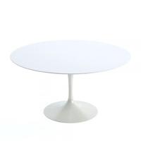 Mesa de Jantar Tulipa Saarinen Redonda 80 cm Laqueada Branco - 1