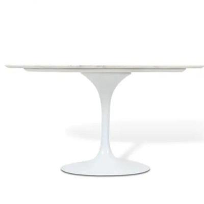 Mesa De Jantar Saarinen Oval 198X122 Cm Laqueada Branco