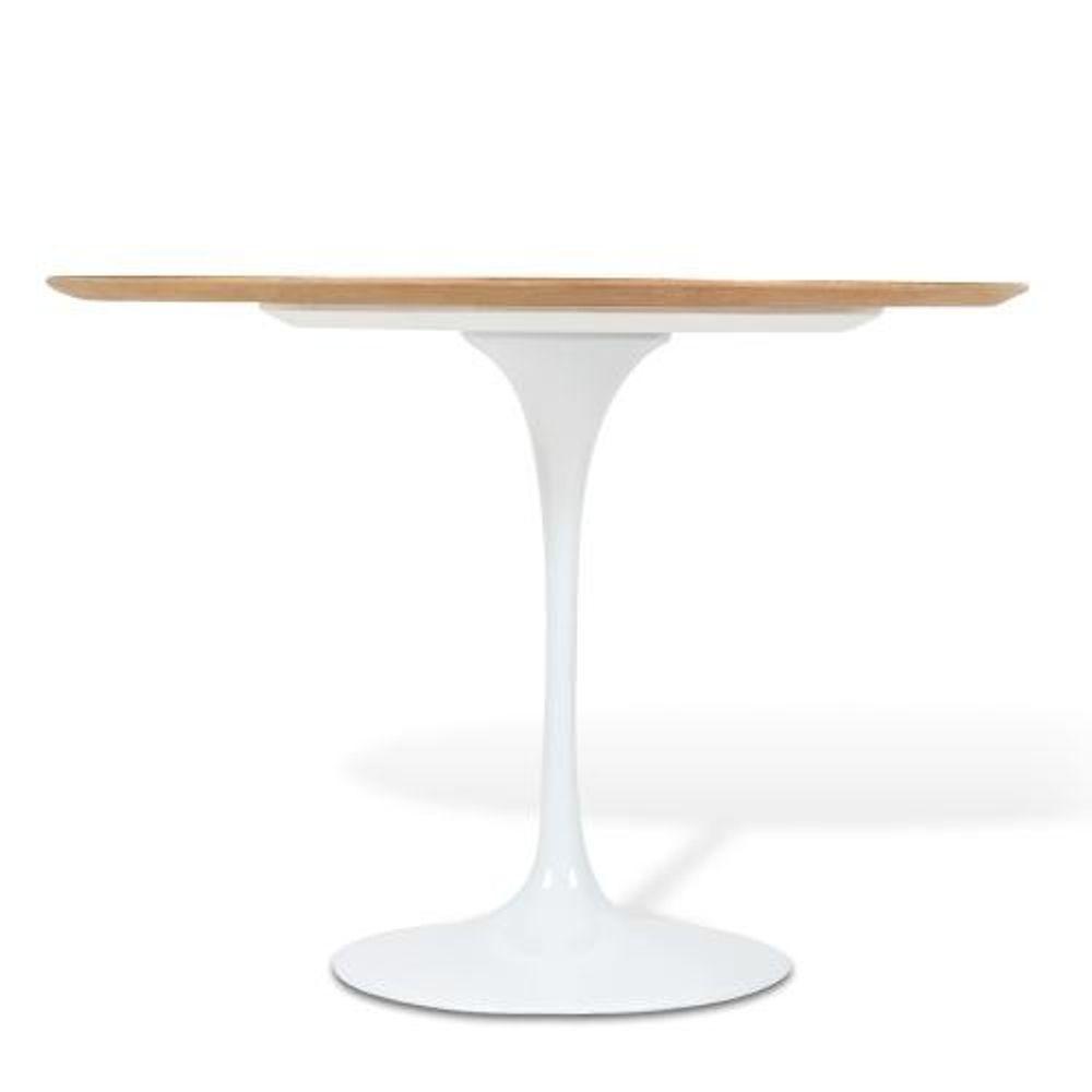 Mesa De Jantar Tulipa Saarinen Redonda 90cm - Freijó Branco - 2