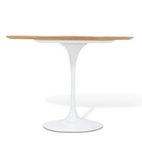 Mesa De Jantar Tulipa Saarinen Redonda 90cm - Freijó Branco
