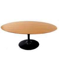 Mesa De Jantar Saarinen Oval 120x80 Cm Freijó Cor Preto - 1