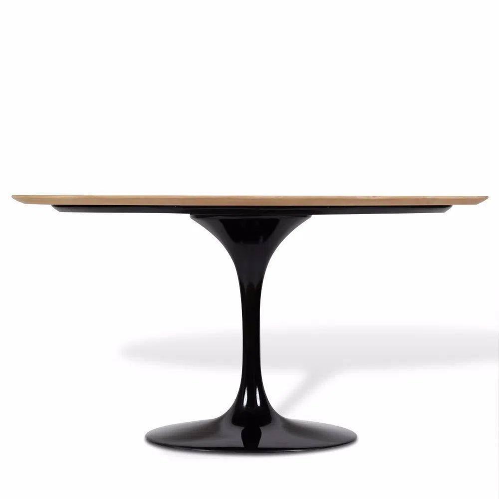 Mesa De Jantar Saarinen Oval 137X90 Cm Freijó Preto - 2