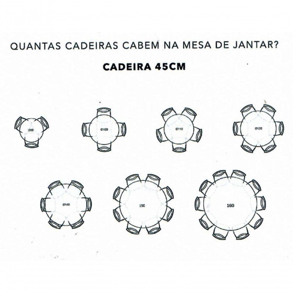 Mesa De Jantar Cone Redonda 140cm Tampo Laqueado Cinza + Vidro Base Corda Náutica Cinza - 5