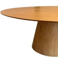 Mesa De Jantar Cone Oval 244x137 Cm Mdf Cor Marrom - 3