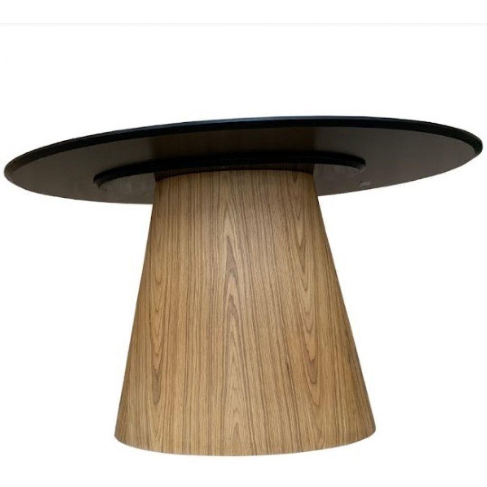 Mesa De Jantar Cone Oval 198x122 Cm Mdf Cor Preto - 3