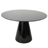 Mesa De Jantar Cone 140 Cm Laqueada Preto - 1