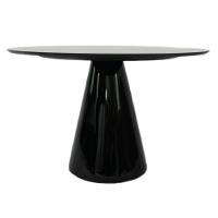 Mesa De Jantar Cone 140 Cm Laqueada Preto - 2