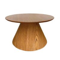 Mesa Cone De Centro Redonda 70Cm Tampo Freijó Marrom - 2