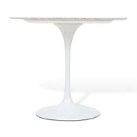 Mesa de Jantar Tulipa Saarinen Redonda 100cm Mármore Carrara  - 1