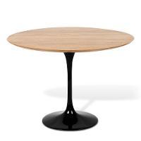 Mesa De Jantar Tulipa Saarinen Redonda 107cm - Freijó Preto - 1