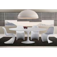 Mesa de Jantar Tulipa Oval 198x122cm Laqueada Branco - 2