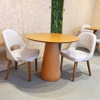 Mesa Cone 110cm Base Madeira Freijó Tampo Freijó Marrom - 1