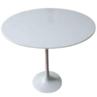 Mesa de Jantar Tulipa Redonda 60cm Laqueada Branco - 1