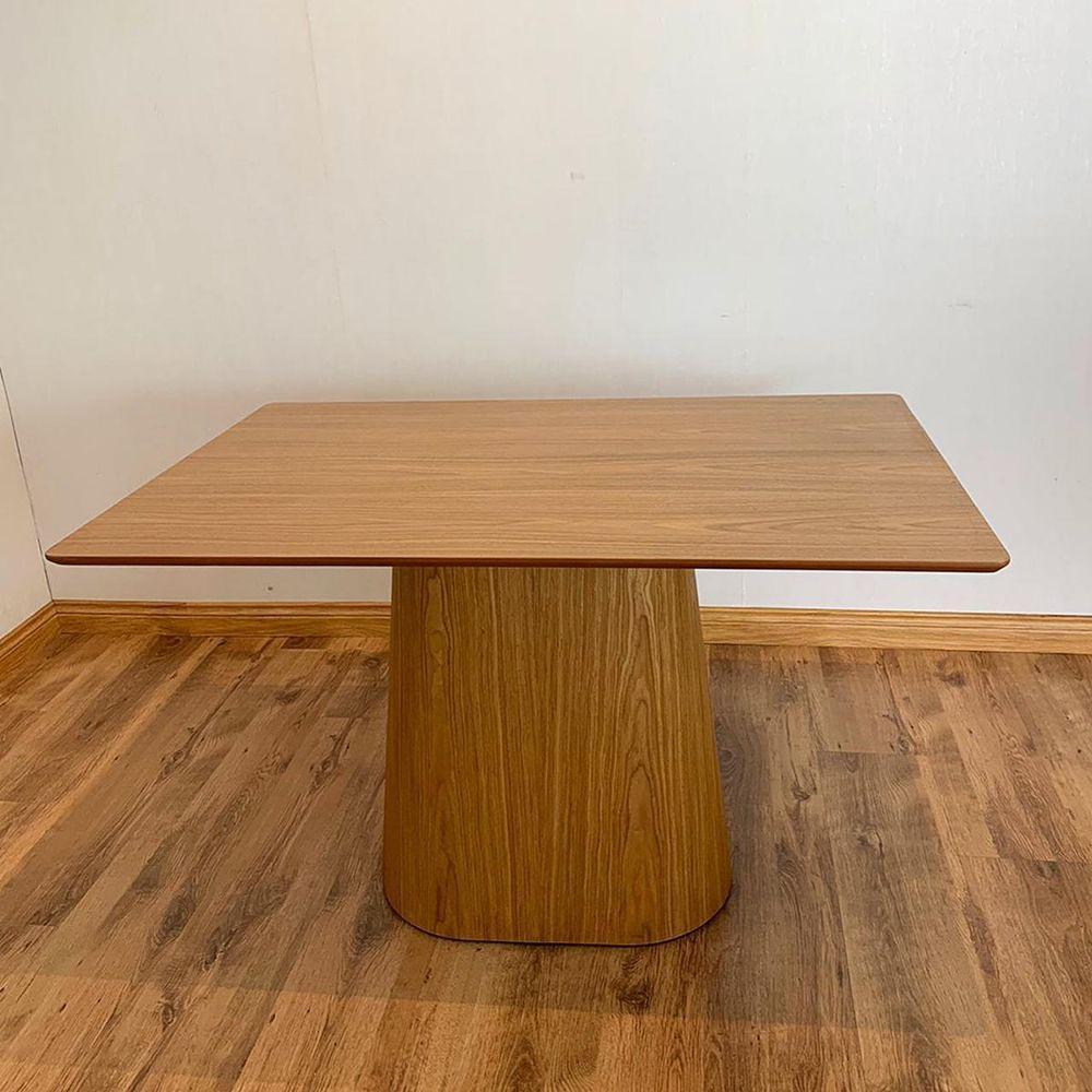 Mesa De Jantar Cone 160X90 Base Freijó Tampo Freijó Marrom - 3