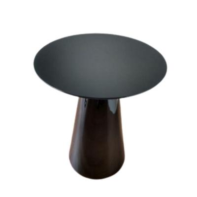 Mesa de Apoio Cone Laqueada Tampo 60cm Preto