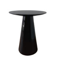 Mesa de Apoio Cone Laqueada Tampo 60cm Preto - 3