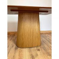 Mesa De Jantar Cone 180X100 Base Freijó Tampo Freijó Marrom - 5