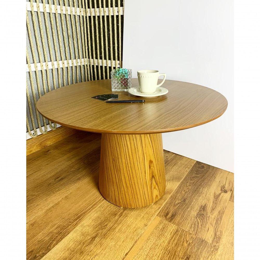Mesa De Centro Cone Tampo 60cm Freijó Freijó Marrom - 2