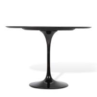 Mesa De Jantar Tulipa Saarinen Redonda 120 Cm Laqueada Preto - 2