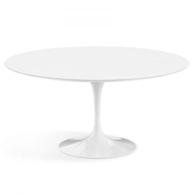 Mesa De Jantar Tulipa Saarinen Redonda 100 Cm Branco