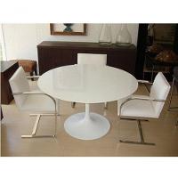 Mesa De Jantar Tulipa Saarinen Redonda 100 Cm Branco