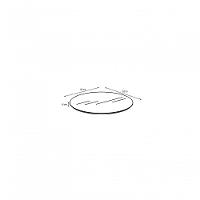 Tampo Em Mdf 18mm Redondo 120 Cm - Laqueada Cor Branco - 2