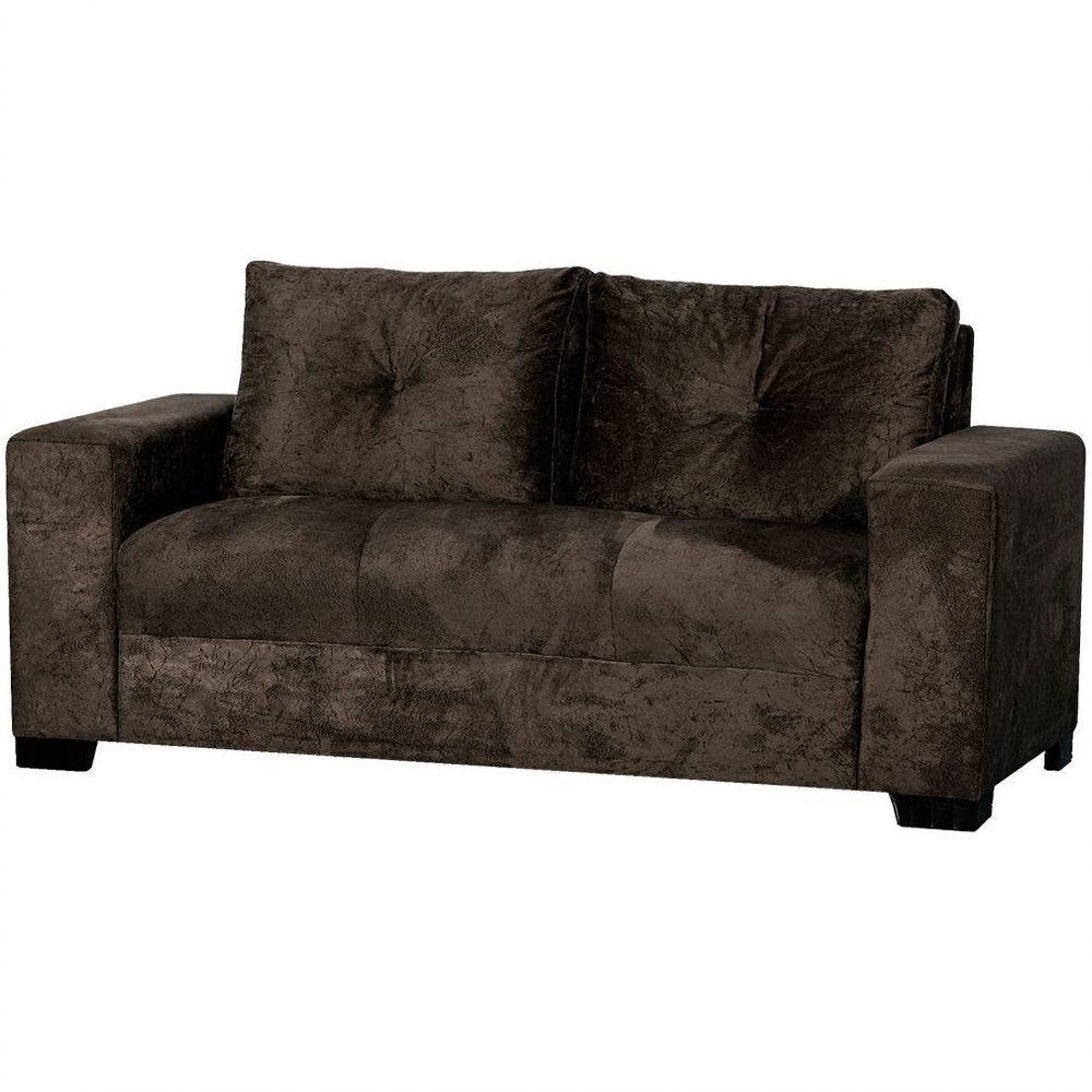 Conjunto Capri Sofa 3 Lugares 2 Poltronas Riad E Puff Finezzi Chocolate - 2