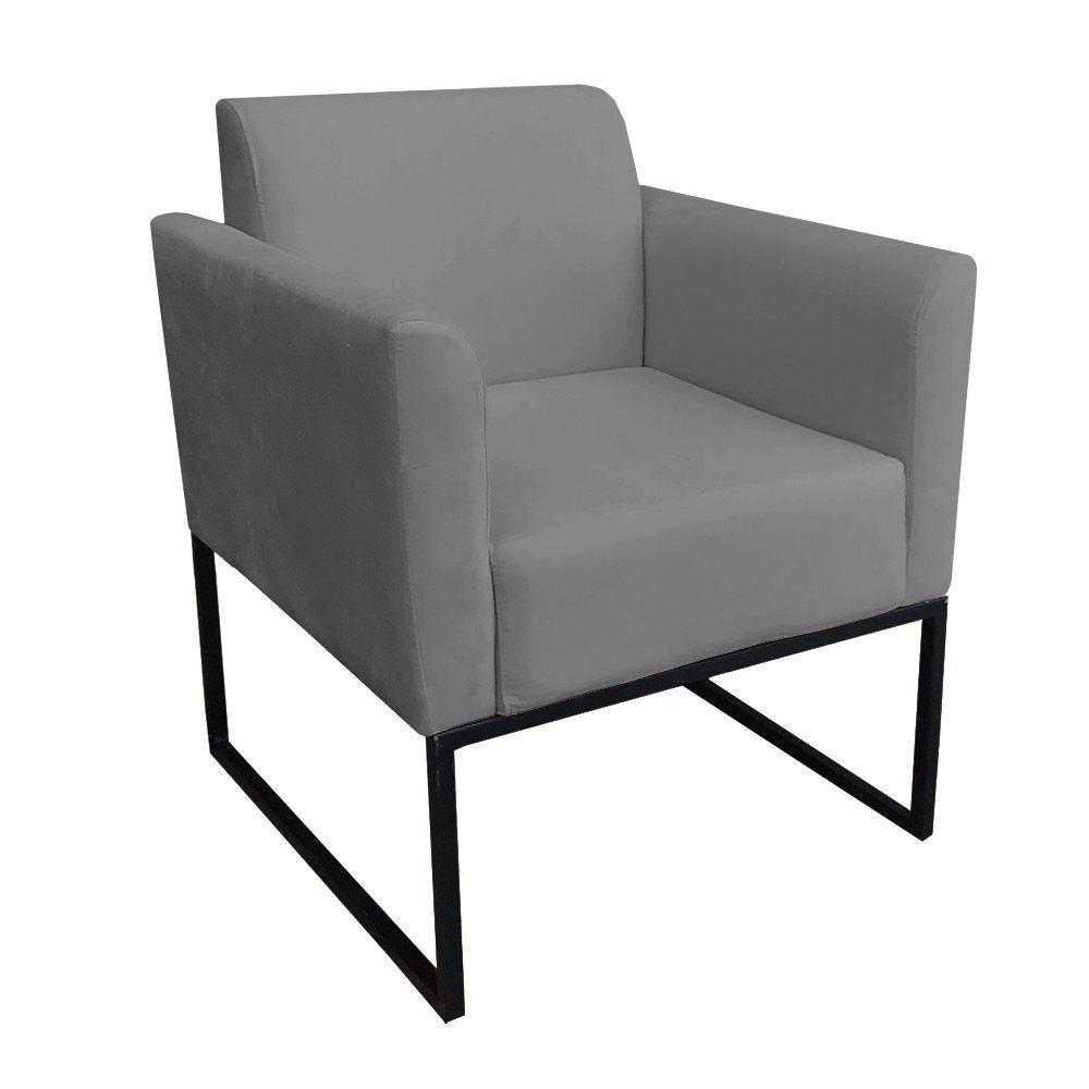 Kit 01 Namoradeira e 01 Poltrona Marisa Suede Base - 2