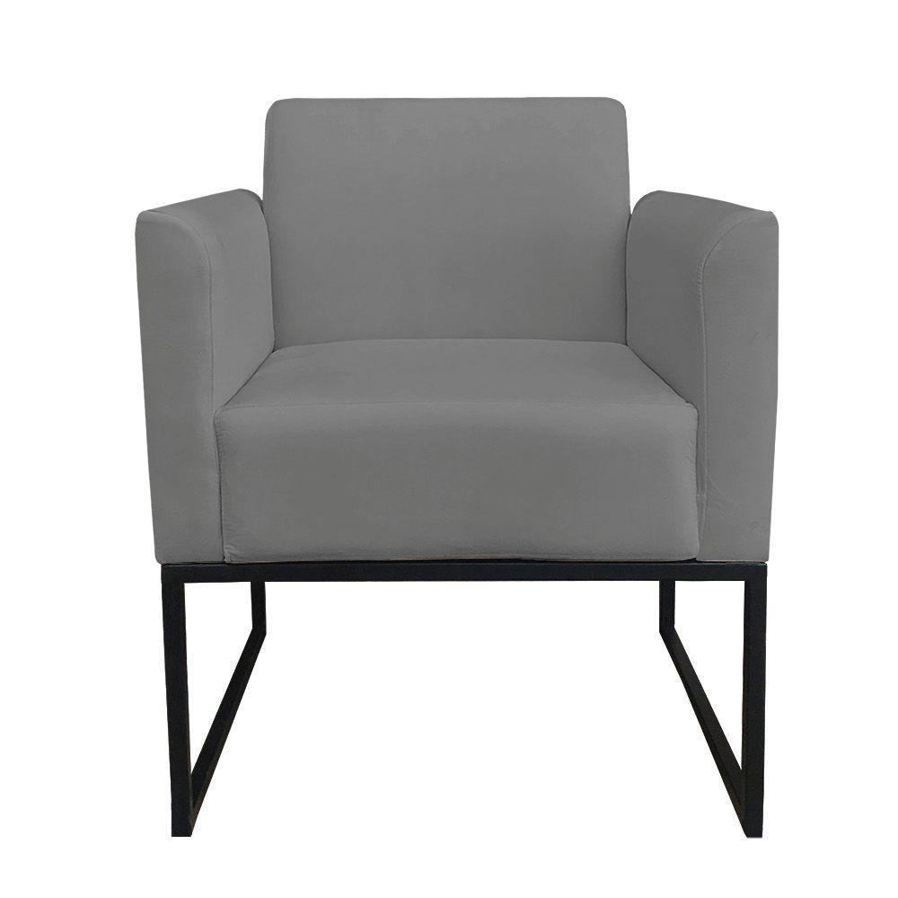 Kit 01 Namoradeira e 01 Poltrona Marisa Suede Base - 3