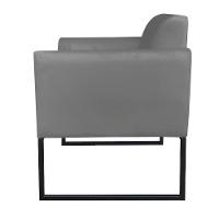 Kit 01 Namoradeira e 01 Poltrona Marisa Suede Base - 6