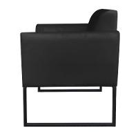 Kit 01 Namoradeira e 01 Poltrona Marisa Suede Base - 6