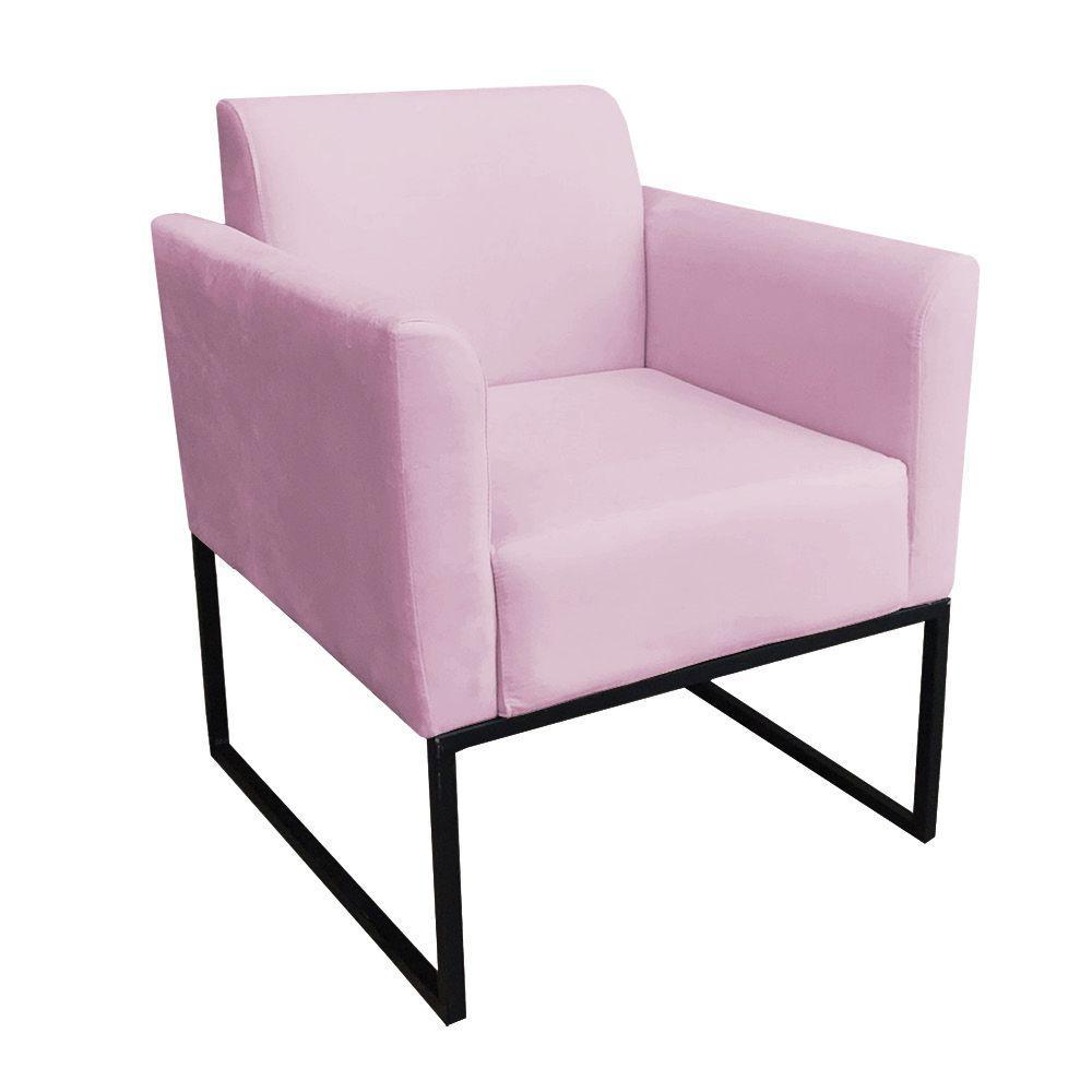 Kit 01 Namoradeira e 01 Poltrona Marisa Suede Base - 2