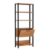 Estante 5 Prateleiras 1 Porta Basculante E95 Freijó-Preto 73 - 4