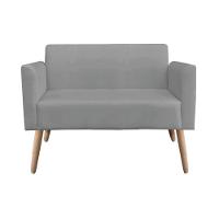 Kit 01 Namoradeira e 02 Poltronas Marisa Suede Pés Palito - 6