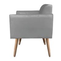 Kit 01 Namoradeira e 02 Poltronas Marisa Suede Pés Palito - 8