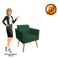 Kit 01 Namoradeira e 02 Poltronas Marisa Suede Pés Palito - 17