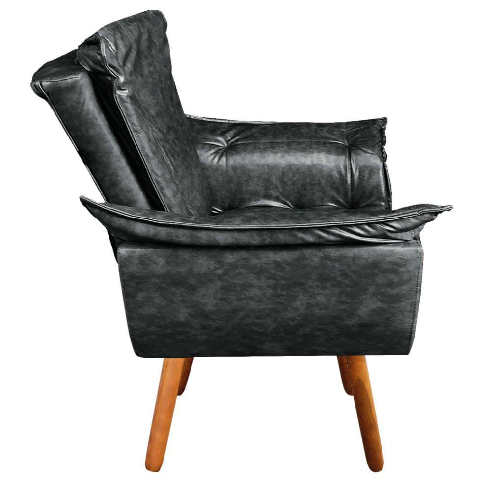 Kit 01 Namoradeira E 02 Poltronas Opala Corano Preto - 2