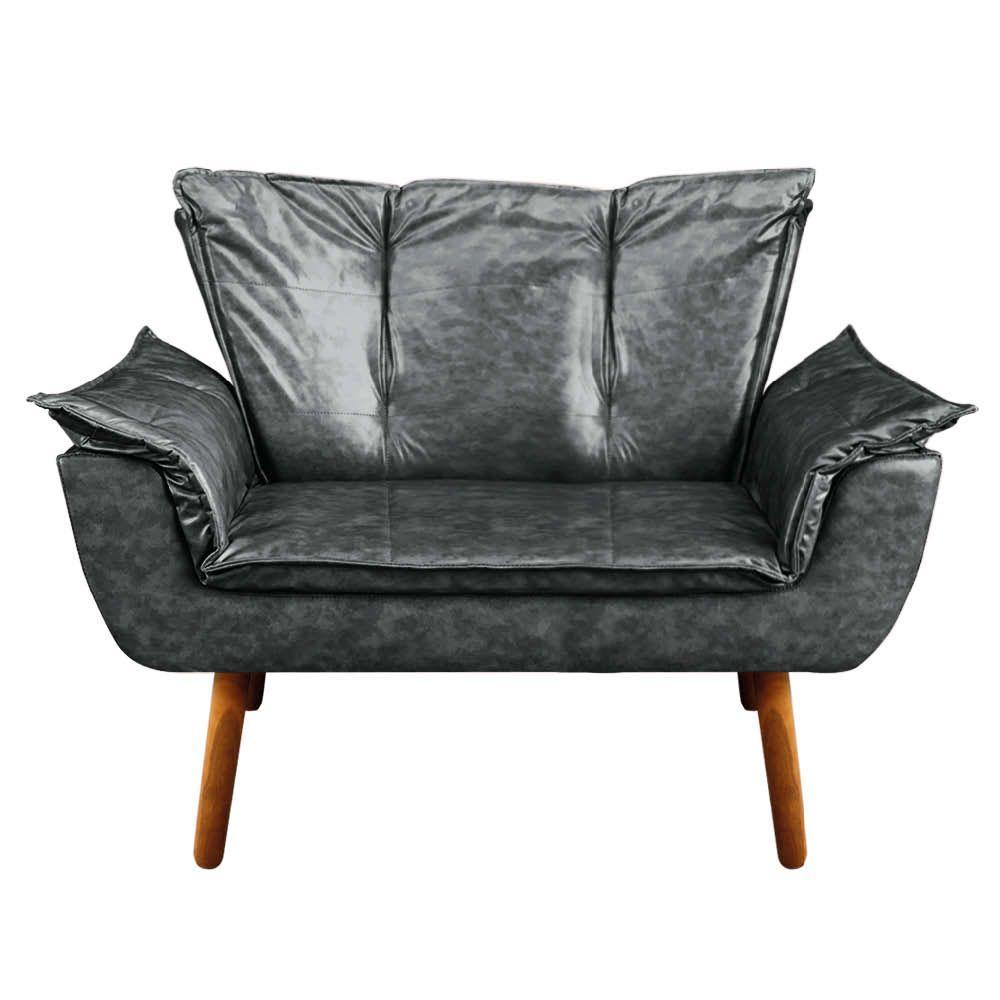 Kit 01 Namoradeira E 02 Poltronas Opala Corano Preto - 10