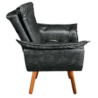 Kit 01 Namoradeira E 02 Poltronas Opala Corano Preto