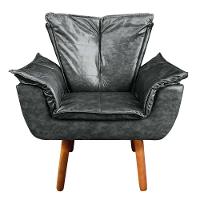 Kit 01 Namoradeira E 02 Poltronas Opala Corano Preto - 17