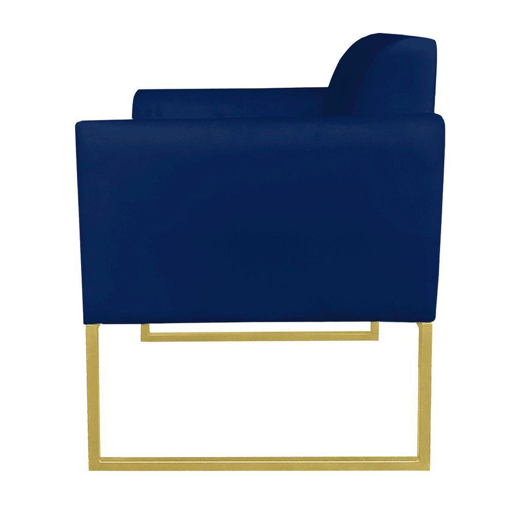 Kit 01 Namoradeira e 02 Poltronas Marisa Suede Base - 6