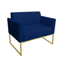 Kit 01 Namoradeira e 02 Poltronas Marisa Suede Base